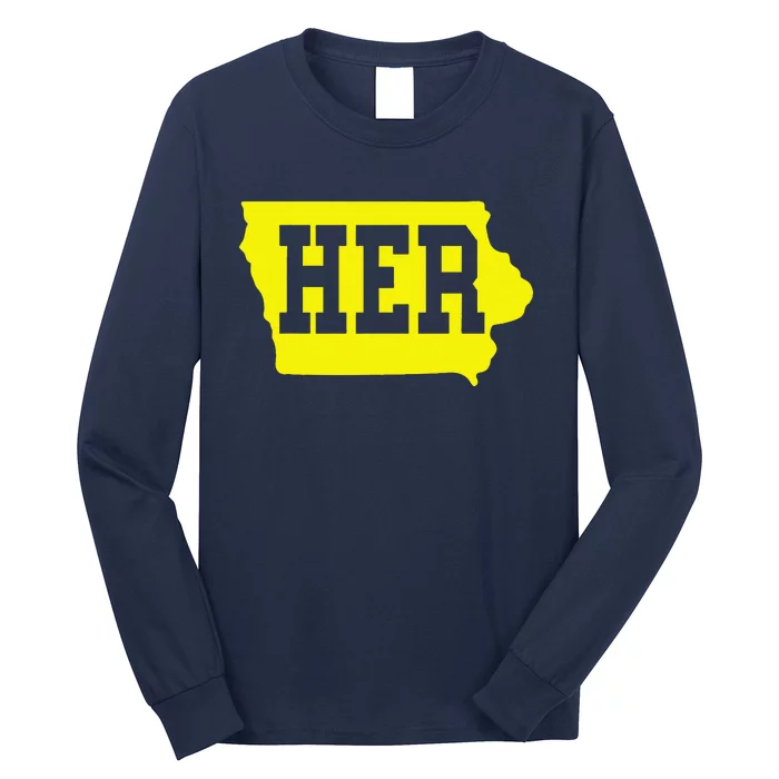 Iowa Her Map Long Sleeve Shirt