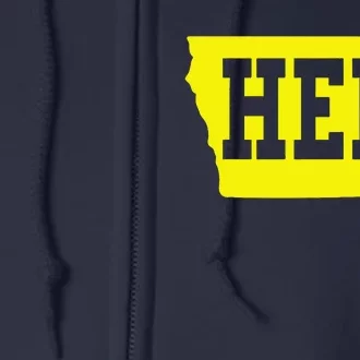 Iowa Her Map Full Zip Hoodie