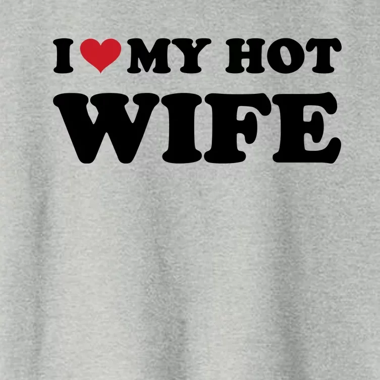 I Heart My Hot Wife Women's Crop Top Tee