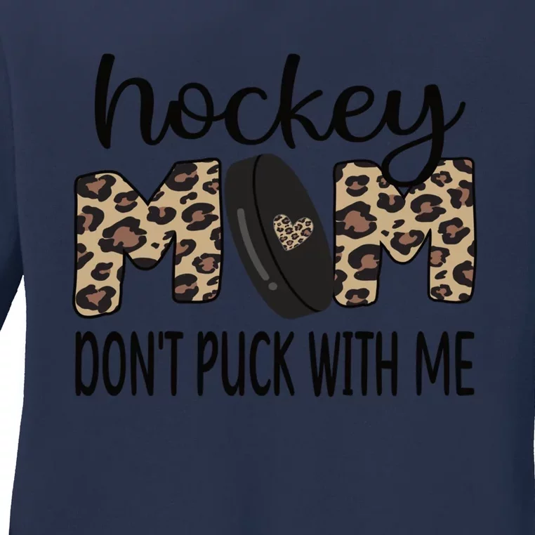 Ice Hockey Mom Of An Ice Hockey Player Hockey Mom Cute Gift Ladies Long Sleeve Shirt