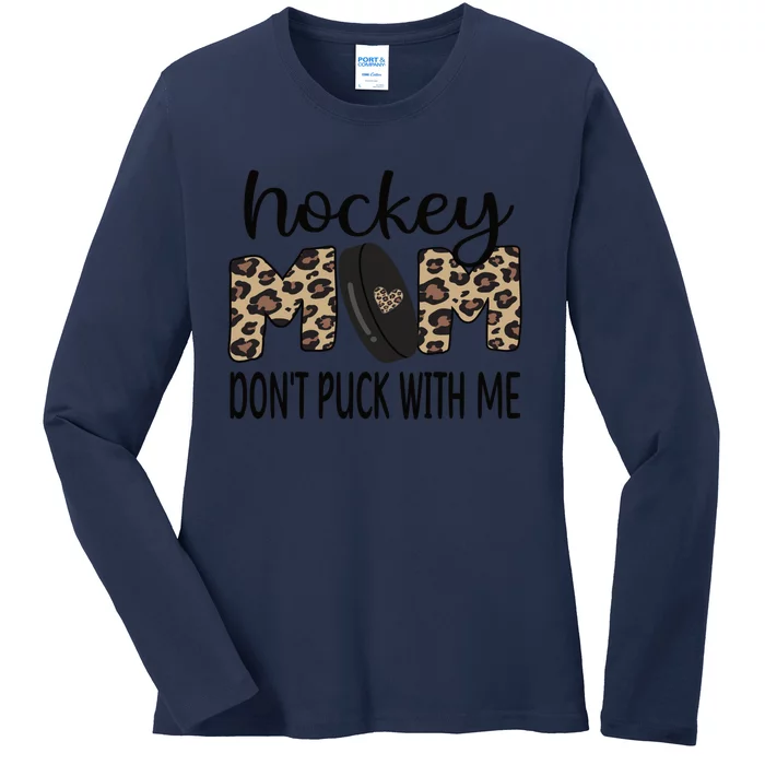 Ice Hockey Mom Of An Ice Hockey Player Hockey Mom Cute Gift Ladies Long Sleeve Shirt