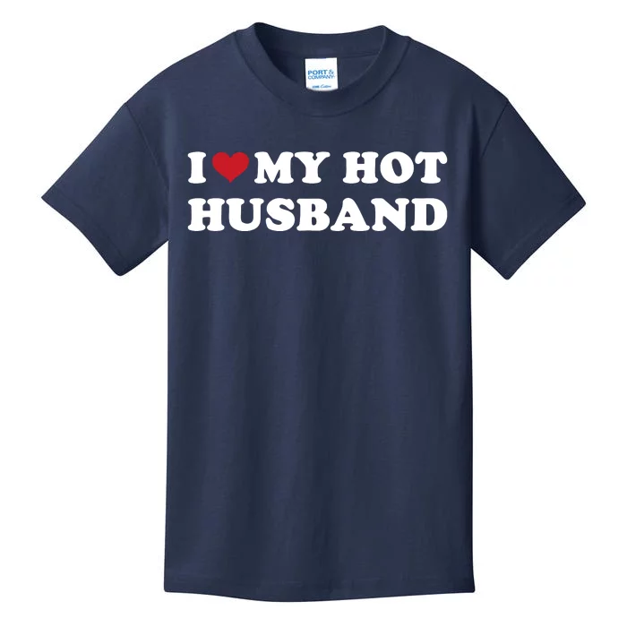 I Heart My Hot Husband Kids T-Shirt