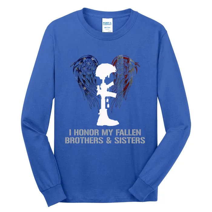 I Honor My Fallen Brothers And Sisters Gift Tall Long Sleeve T-Shirt