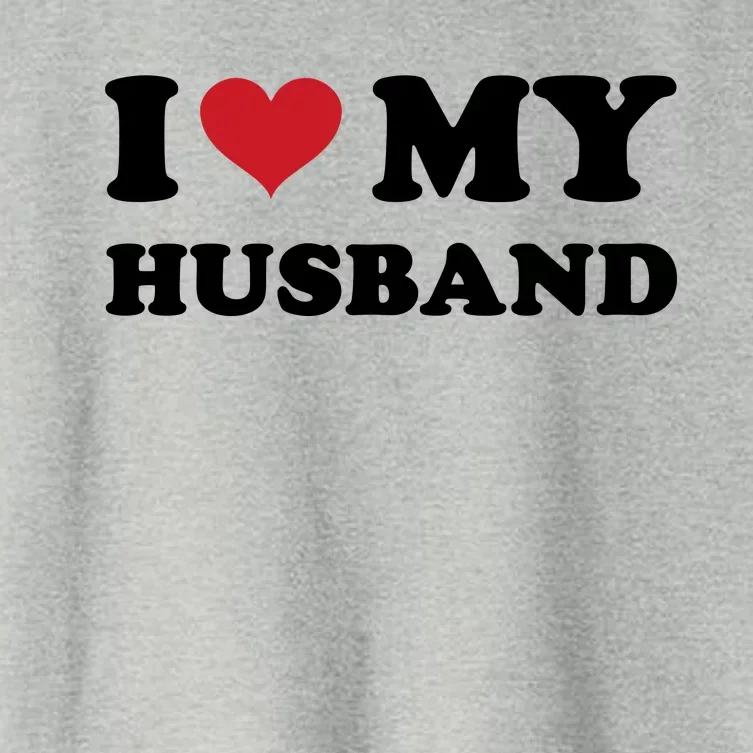 I Heart My Husband Women's Crop Top Tee