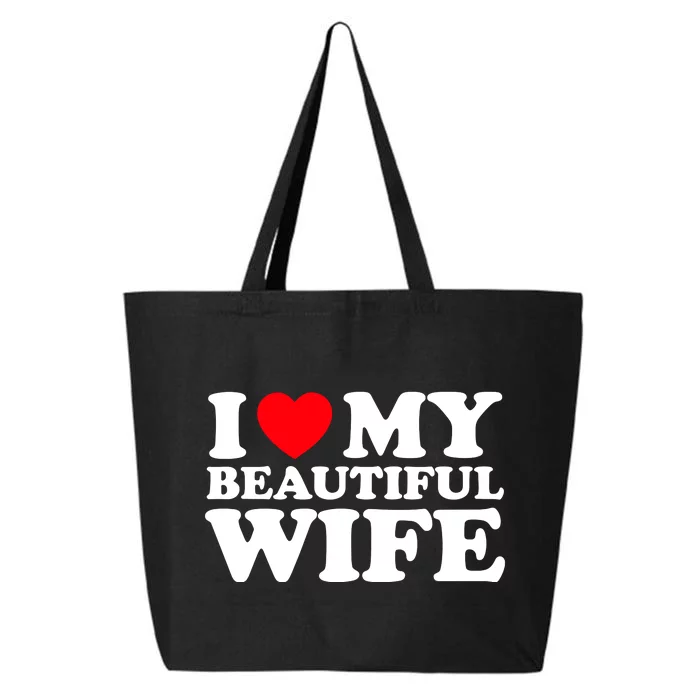 I Heart My Beautiful Wife 25L Jumbo Tote