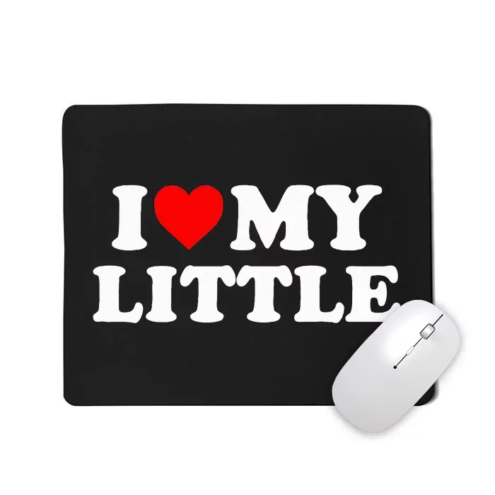 I Heart My Little Love Matching Little Big Sorority Mousepad