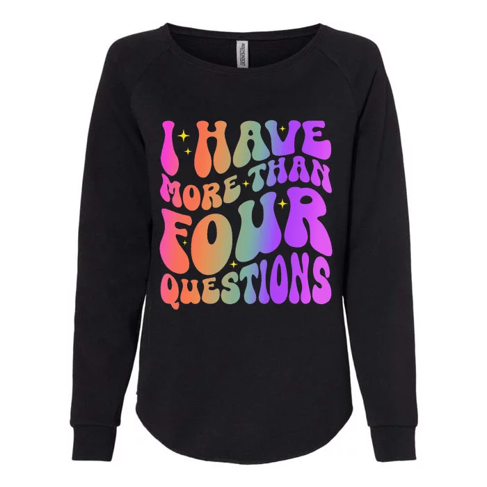 I Have More Than Four Questions Passover I Love Matzah Balls Womens California Wash Sweatshirt