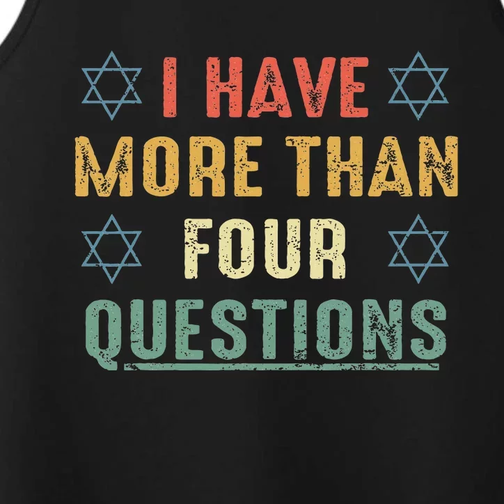 I Have More Than Four Questions Funny Passover Seder Performance Tank