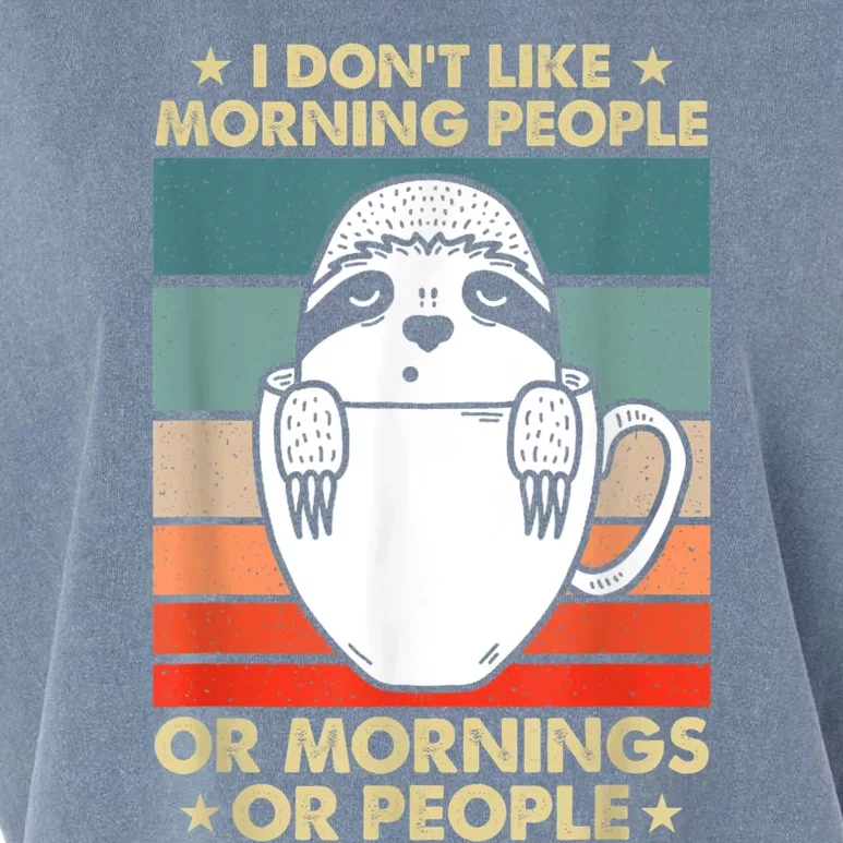 I Hate Morning People And Mornings And People Garment-Dyed Women's Muscle Tee