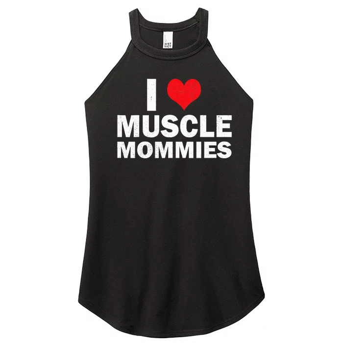 I Heart Muscle Mommies Muscle Mommy Women’s Perfect Tri Rocker Tank