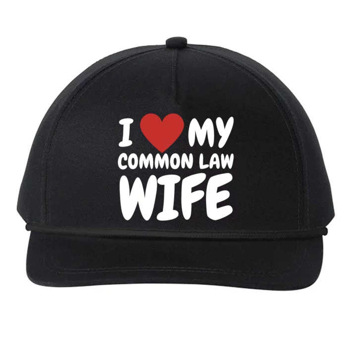 I Heart My Common Law Wife Snapback Five-Panel Rope Hat