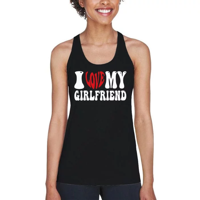 I Heart My Girlfriend I Love My Girlfriend Women's Racerback Tank