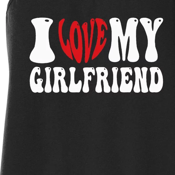 I Heart My Girlfriend I Love My Girlfriend Women's Racerback Tank