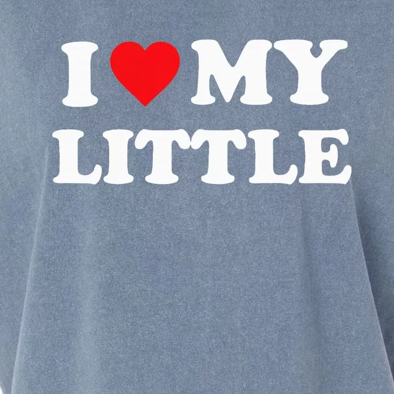 I Heart My Little Funny Matching Little Big Sorority Garment-Dyed Women's Muscle Tee