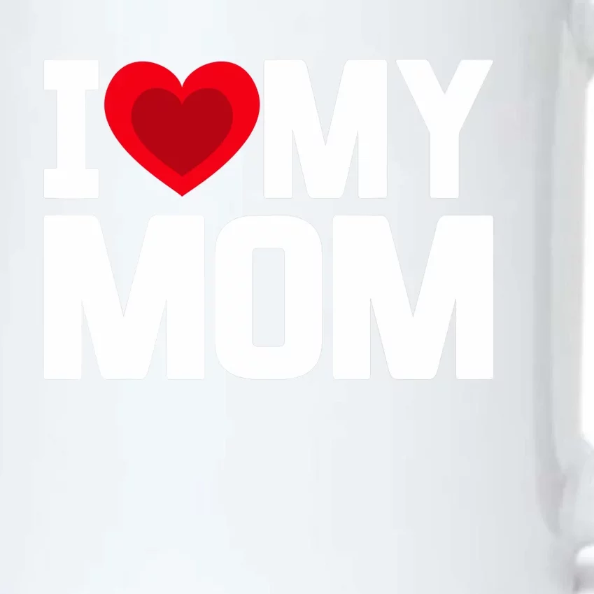 I Heart My Mom Love My Mom Happy Mother's Day Family Outfit Black Color Changing Mug