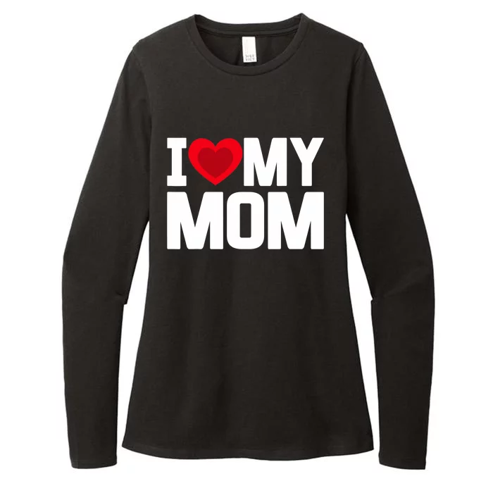 I Heart My Mom Love My Mom Happy Mother's Day Family Outfit Womens CVC Long Sleeve Shirt