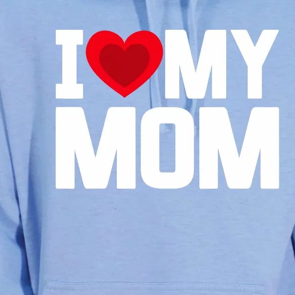 I Heart My Mom Love My Mom Happy Mother's Day Family Outfit Unisex Surf Hoodie