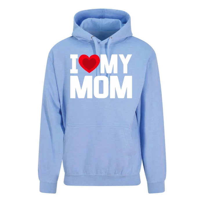 I Heart My Mom Love My Mom Happy Mother's Day Family Outfit Unisex Surf Hoodie