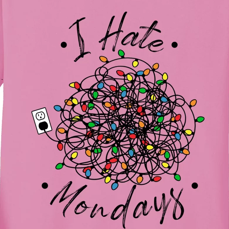 I Hate Mondays Cute Gift Kids Long Sleeve Shirt