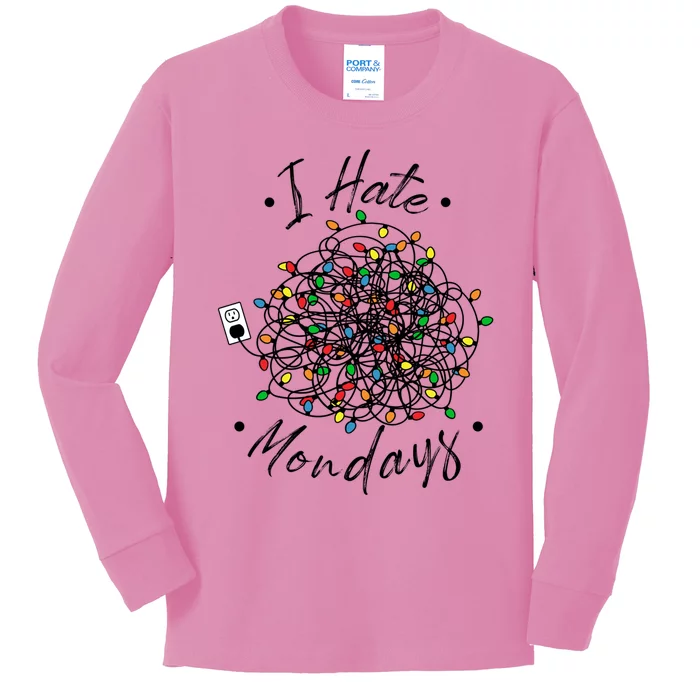 I Hate Mondays Cute Gift Kids Long Sleeve Shirt