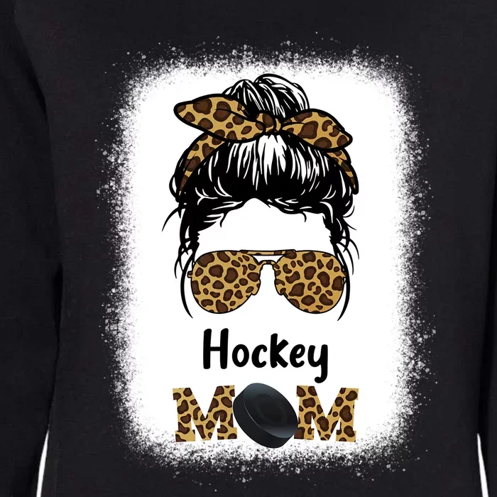 Ice Hockey Mom Mama Leopard Cheetah Print Hockey Cute Gift Womens California Wash Sweatshirt