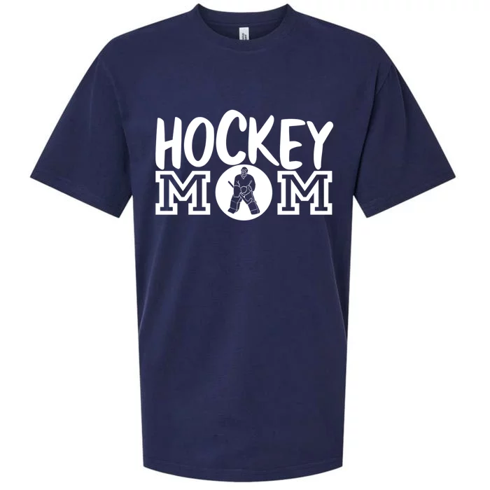 Ice Hockey Mom Goalie Gift Sueded Cloud Jersey T-Shirt