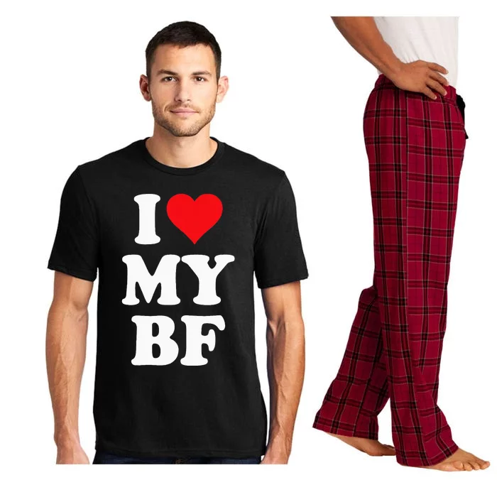 I Heart My Bf ValentineS Day For Boyfriend Best Pajama Set