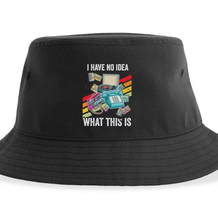 I Have No Idea What This Is 70s 80s 90s Theme Outfit Sustainable Bucket Hat