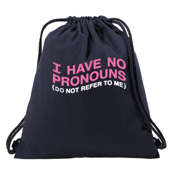 I Have No Pronouns Drawstring Bag