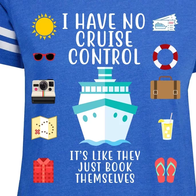 I Have No Cruise Control Funny Enza Ladies Jersey Football T-Shirt