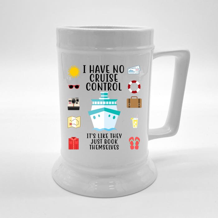 I Have No Cruise Control Funny Front & Back Beer Stein