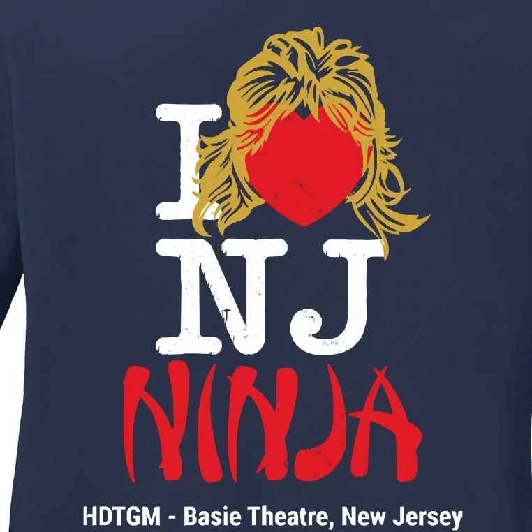 I Heart NJ Ladies Long Sleeve Shirt