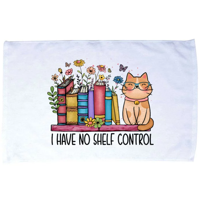 I Have No Shelf Control Literature Library Book Cat Lovers Microfiber Hand Towel