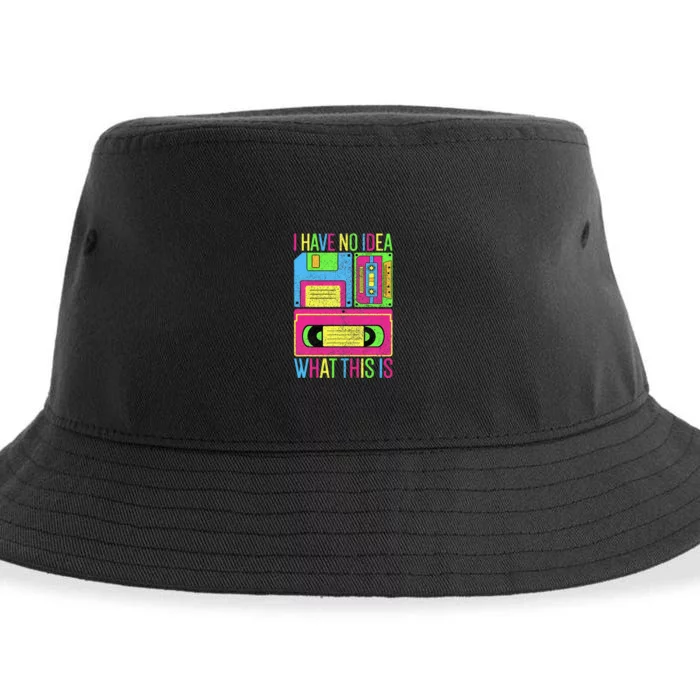 I Have No Idea What This Is 70s 80s 90s Sustainable Bucket Hat