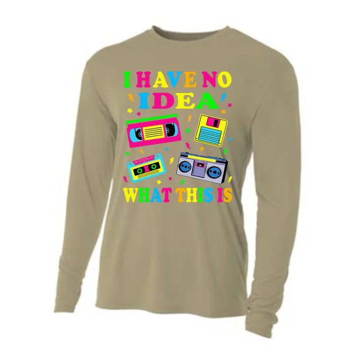 I Have No Idea What This Is Cute 70s 80s 90s Outfit Cooling Performance Long Sleeve Crew