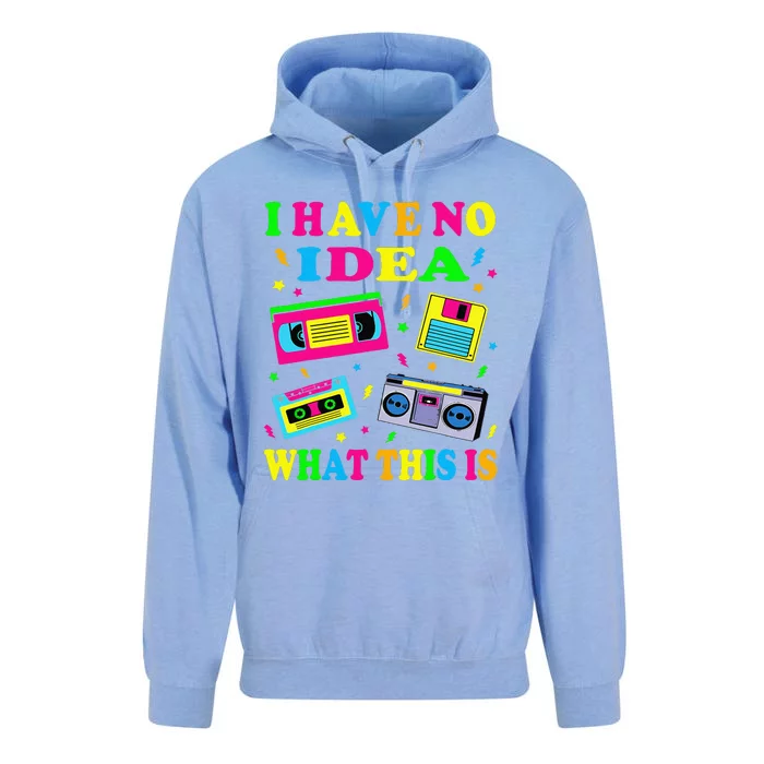 I Have No Idea What This Is Cute 70s 80s 90s Outfit Unisex Surf Hoodie