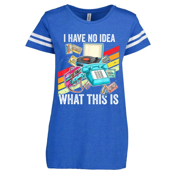 I Have No Idea What This Is 70s 80s 90s Theme Outfit Enza Ladies Jersey Football T-Shirt