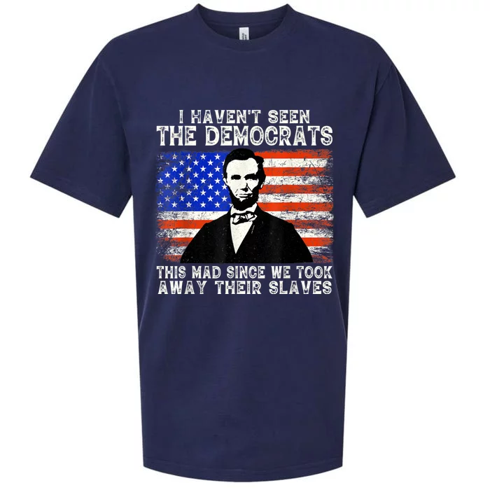 I Have Not Seen The Democrats This Mad Since We Took Away Their Slaves Sueded Cloud Jersey T-Shirt