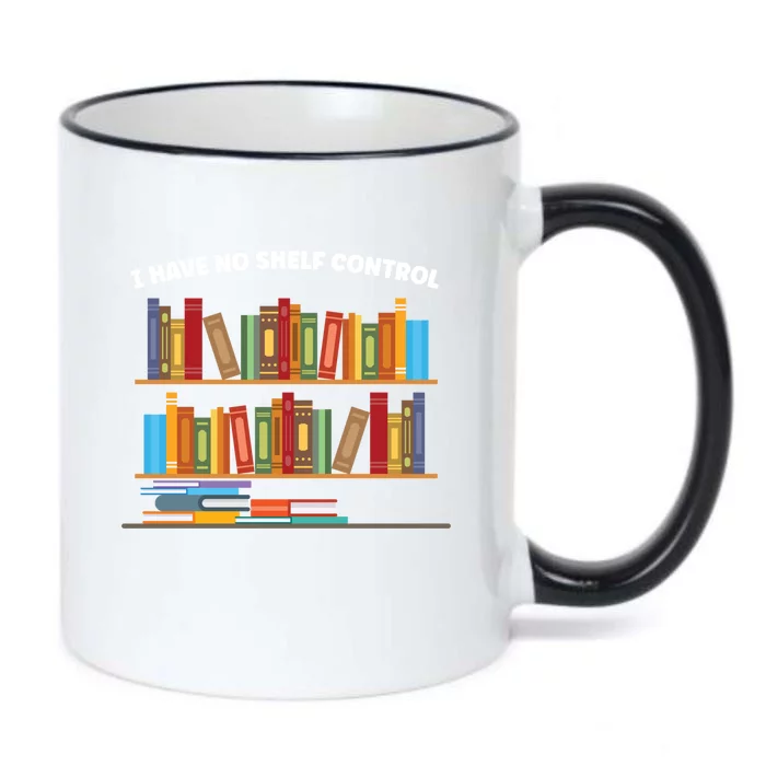 I Have No Shelf Control Librarian Funny Gift Black Color Changing Mug