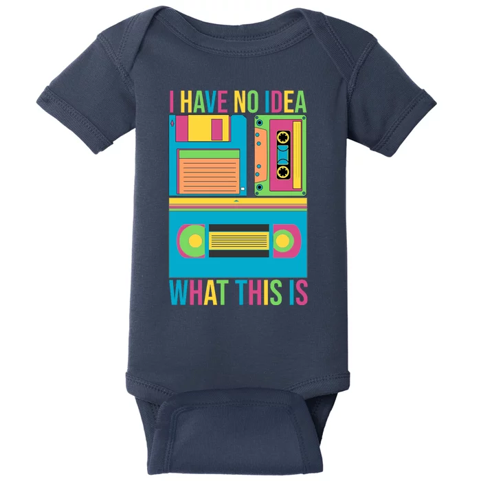 I Have No Idea What This Is Cassette Classic Music Baby Bodysuit