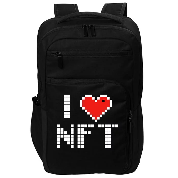 I Heart NFT Pixel Impact Tech Backpack