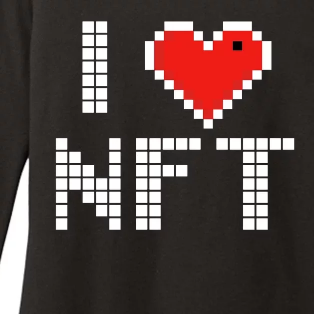 I Heart NFT Pixel Womens CVC Long Sleeve Shirt