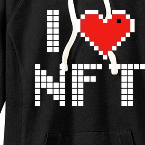 I Heart NFT Pixel Women's Fleece Hoodie