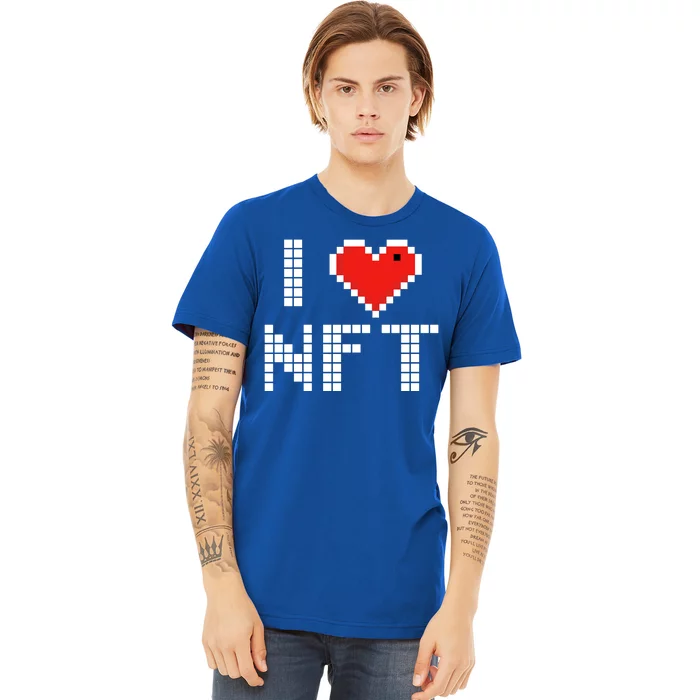 I Heart NFT Pixel Premium T-Shirt