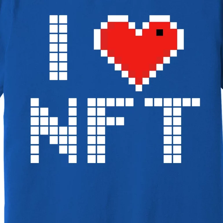 I Heart NFT Pixel Premium T-Shirt