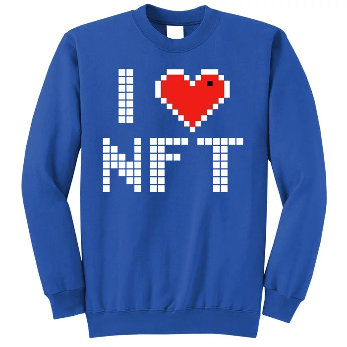 I Heart NFT Pixel Tall Sweatshirt