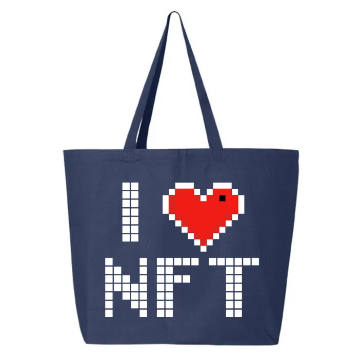 I Heart NFT Pixel 25L Jumbo Tote