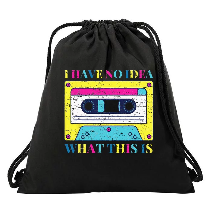 I Have No Idea What This Is Vintage 70s 80s 90s Men Women Drawstring Bag