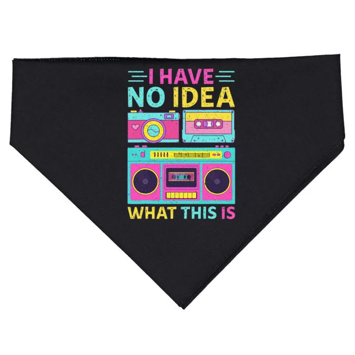 I Have No Idea What This Is Outfit 80s 90s USA-Made Doggie Bandana