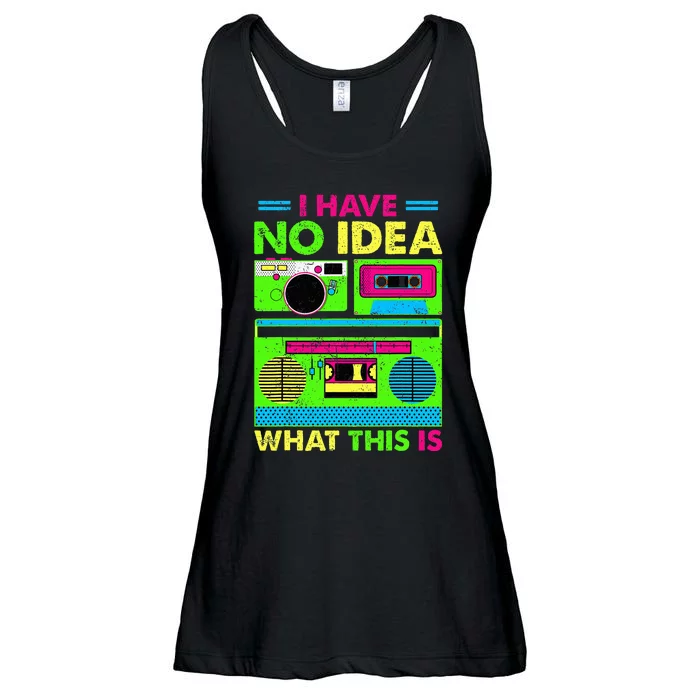 I Have No Idea What This Is 70s 80s 90s Ladies Essential Flowy Tank